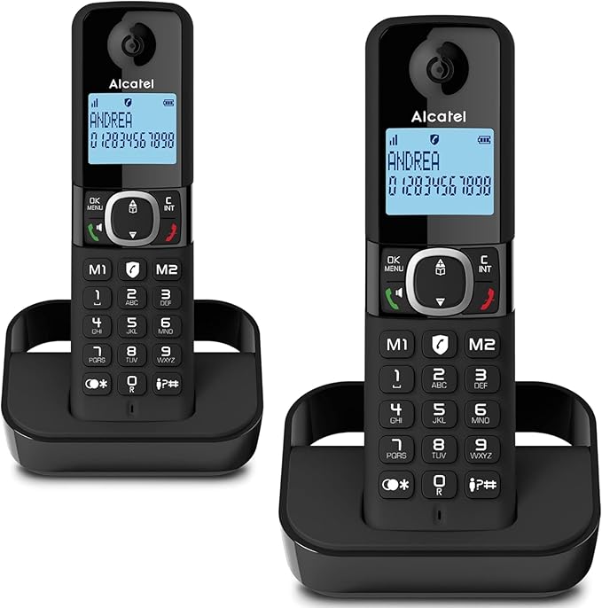 Alcatel F860 Duo Wireless Telephone/2 Headphones/Unwanted Call