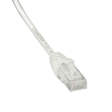 Schneider Electric Actassi Cat6 U/UTP Patch Cord, LSZH, 3 m, White | ACTPC6UULS30WE