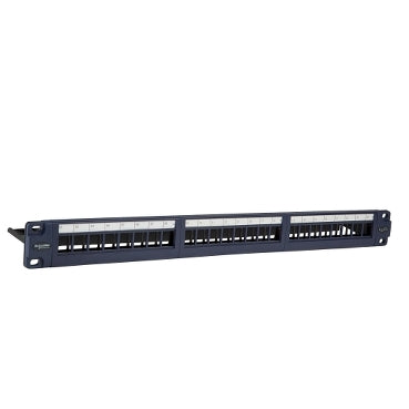 Schneider Electric Actassi Cat6 UTP Patch Panel, 24 Port, 1U, Straight, Unloaded | ACTPPS24NSU_E