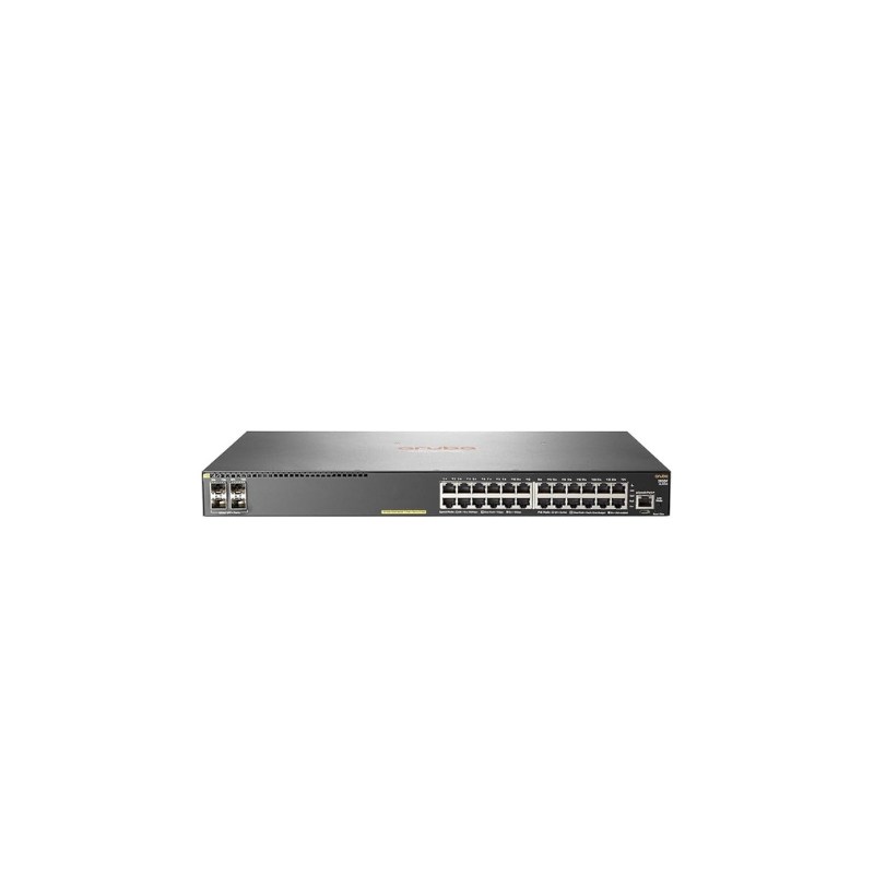 Aruba / JL255A / 2930F / 24 Port Gigabit ( 24 POE – 370 Watts ) & 4 SFP+ 1/10GbE ports managed Switch