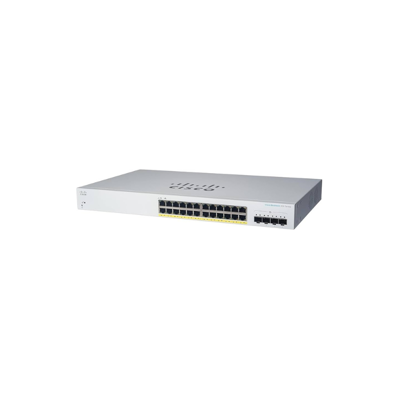 Cisco CBS220-24FP-4X Smart Managed Switch 24 x 1G, PoE+, 4 x 1/10G SFP+